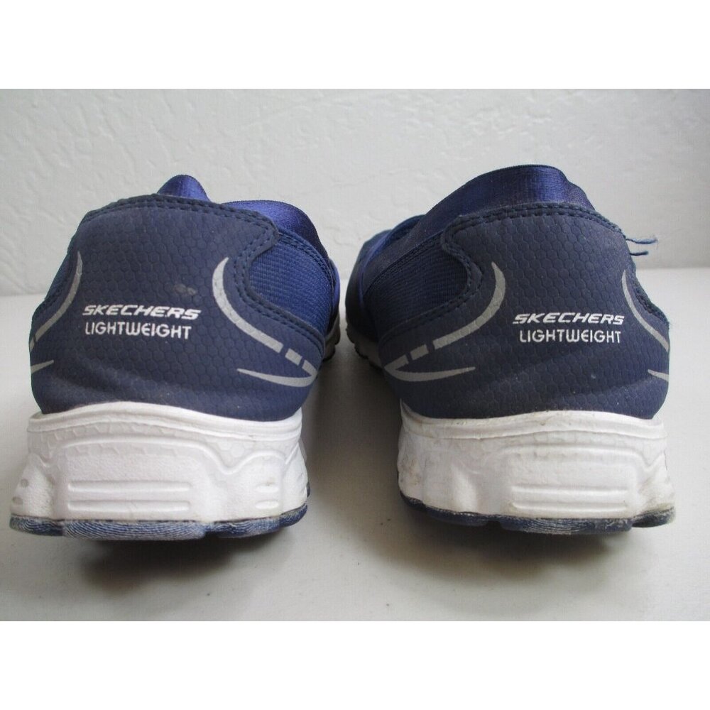 Skechers Memory Foam Mesh Walking Shoes Blue Sz 10 - image 4